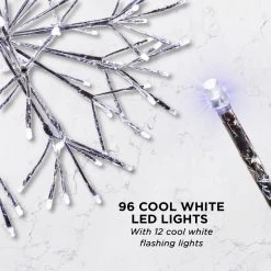 Best Sale 😍 Green Ornaments Alpine Christmas LED Hanging Snowflake Ornament 💯 -Jolly Ornaments Shop detail2ALP1516 1