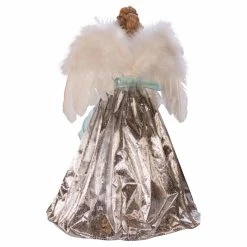Promo 🎉 Christmas Tree Toppers Kurt Adler 10 Light 16 In. Silver And Blue Angel Tree Topper ❤️ -Jolly Ornaments Shop detail2KSA3186