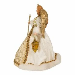 Best reviews of ⌛ Kurt S. Adler, Inc. Christmas Tree Toppers Kurt Adler 10-Inch Gold And White Jeweled Angel Tree Topper 🌟 -Jolly Ornaments Shop detail2KSA3350