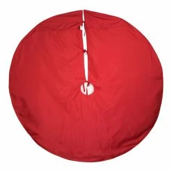 Promo ⭐ Kurt S. Adler, Inc. ❤️ Christmas Tree Skirts & Collars Kurt Adler 60-Inch Red And Gold Sequin Embroidered Tree Skirt 🤩 -Jolly Ornaments Shop detail2KSA3374