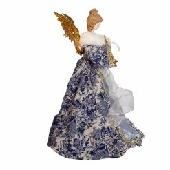Flash Sale ⌛ Kurt S. Adler, Inc. 🧨 Christmas Tree Toppers Kurt Adler 17-Inch Indigo Blue Angel Tree Topper ⭐ -Jolly Ornaments Shop detail2KSA3619