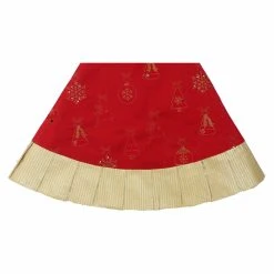 Budget ⌛ Christmas Tree Skirts & Collars Kurt Adler 60 In. Red And Gold Ornament Tree 👍 Skirt ⌛ -Jolly Ornaments Shop detail3KSA3160