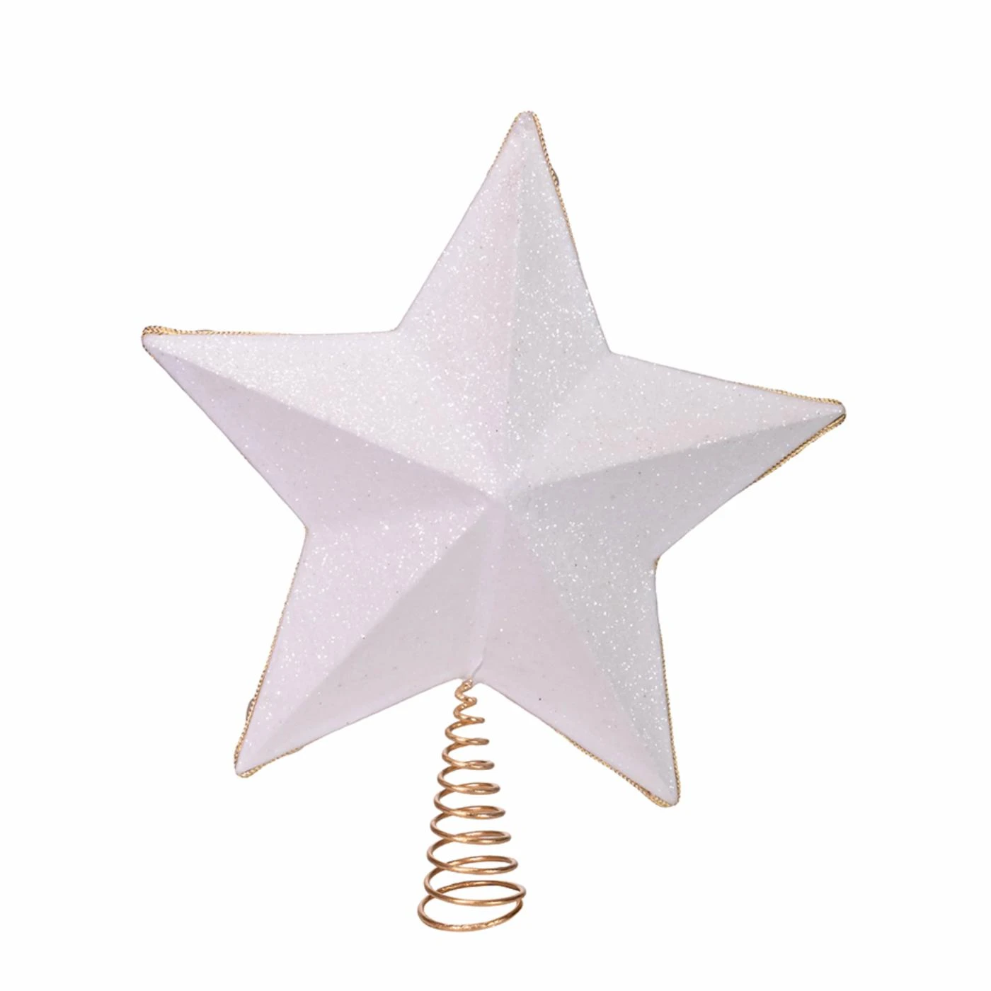Best deal ❤️ Kurt S. Adler, Inc. ❄ Christmas Tree Toppers Kurt Adler 13.5-Inch 5-Point White And Gold Star Treetop ✔️ 7 Best deal ❤️ Kurt S. Adler, Inc. ❄ Christmas Tree Toppers Kurt Adler 13.5-Inch 5-Point White And Gold Star Treetop ✔️ - Image 5