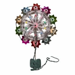 Outlet ✨ Kurt S. Adler, Inc. Christmas Tree Toppers Kurt Adler 11-Inch 11-Light Multi-Color Retro Reflector Tree Topper 🔥 -Jolly Ornaments Shop detail3KSA3338