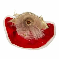 Flash Sale ⌛ Kurt S. Adler, Inc. Christmas Tree Toppers Kurt Adler 10-Inch Fabriché Regal Red Angel Treetop ⭐ -Jolly Ornaments Shop detail3KSA3352