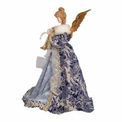 Flash Sale ⌛ Kurt S. Adler, Inc. 🧨 Christmas Tree Toppers Kurt Adler 17-Inch Indigo Blue Angel Tree Topper ⭐ -Jolly Ornaments Shop detail3KSA3619
