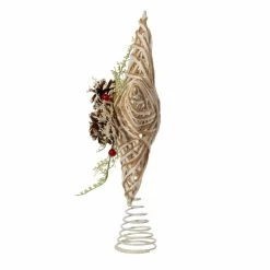 Buy 🎁 Kurt S. Adler, Inc. ❄ Christmas Tree Toppers Kurt Adler 12-Inch Metal And Natural ❄ Christmas Tree Topper ⭐ -Jolly Ornaments Shop detail3KSA3624