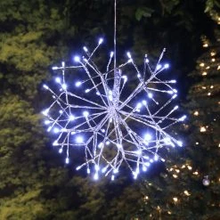 Best Sale 😍 Green Ornaments Alpine Christmas LED Hanging Snowflake Ornament 💯 -Jolly Ornaments Shop detail6ALP1516
