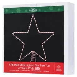 Promo ✔️ Christmas Tree Toppers Kurt Adler Metal Lighted LED Star Tree Topper ❤️ -Jolly Ornaments Shop detail7KSA3188