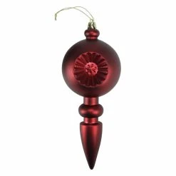 Cheap ⭐ Christmas Ornament Sets DAK 7.5 In. Shatterproof Reflector Finial Christmas Ornament - Set Of 4 ✔️ -Jolly Ornaments Shop detailGORD949