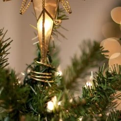 Promo 🎁 Kurt S Adler Christmas Tree Toppers Multi Point Bethlehem Star Tree Topper 🛒 -Jolly Ornaments Shop detailKSA160