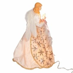 Outlet 😍 Christmas Tree Toppers Kurt S. Adler UL 10 Light Boho Chic Angel Tree Topper ⭐ -Jolly Ornaments Shop detailKSA3257