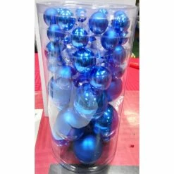 Flash Sale 🧨 Blue Ornaments Northlight 40 Piece Blue Glass Ball Ornament Set 🔥 -Jolly Ornaments Shop inuseGORD1715