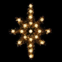 Coupon ⌛ Christmas Tree Toppers Northlight 21 In. Oversized Lighted Gold Tinsel Star Of Bethlehem Christmas Tree Topper 🌟 -Jolly Ornaments Shop inuseGORD2383