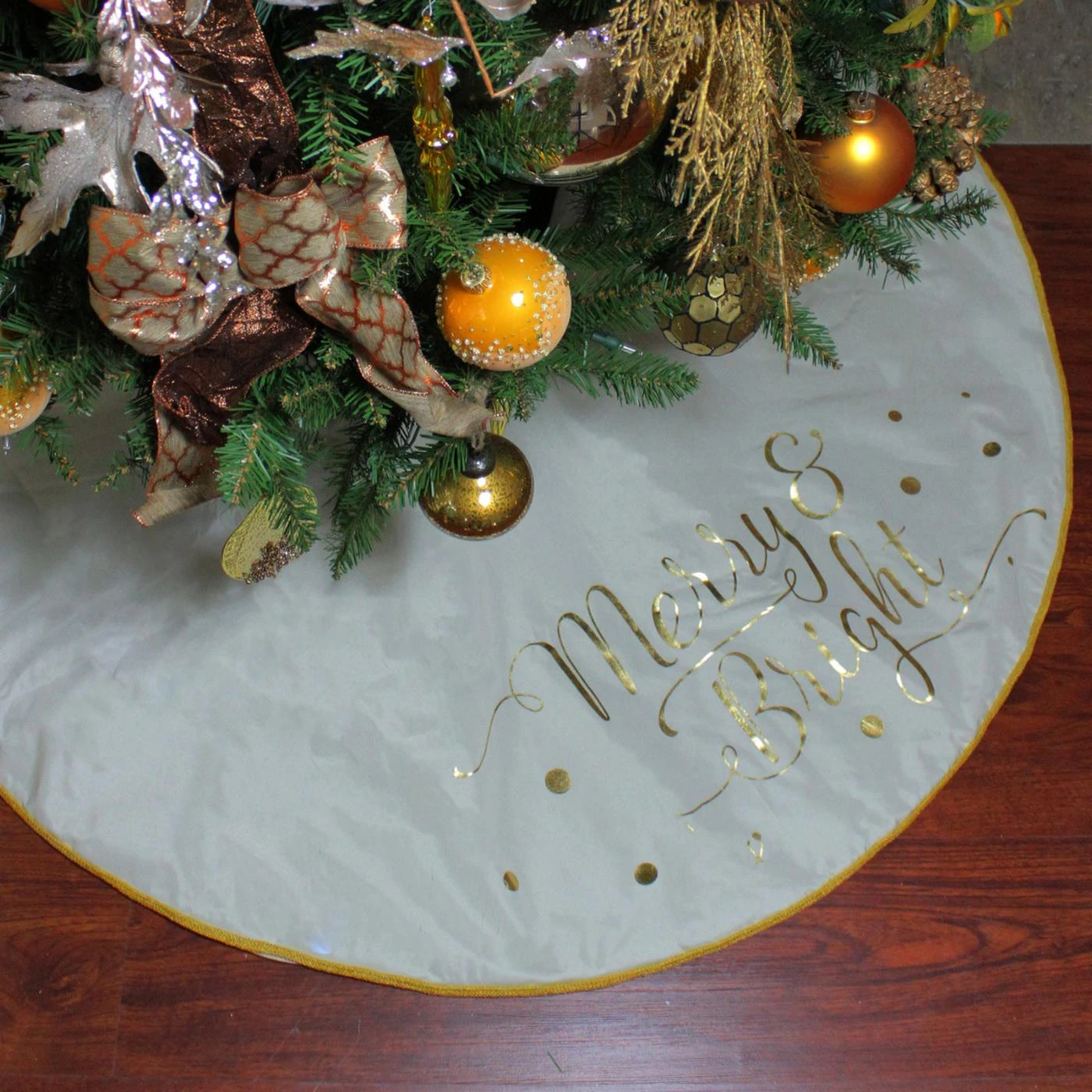 Cheapest โ Christmas Tree ๐ฅฐ Skirts & Collars Northlight 48 In. White Merry And Bright Christmas Tree Skirt ๐ 4 Cheapest โ Christmas Tree ๐ฅฐ Skirts & Collars Northlight 48 In. White Merry And Bright Christmas Tree Skirt ๐ - Image 2