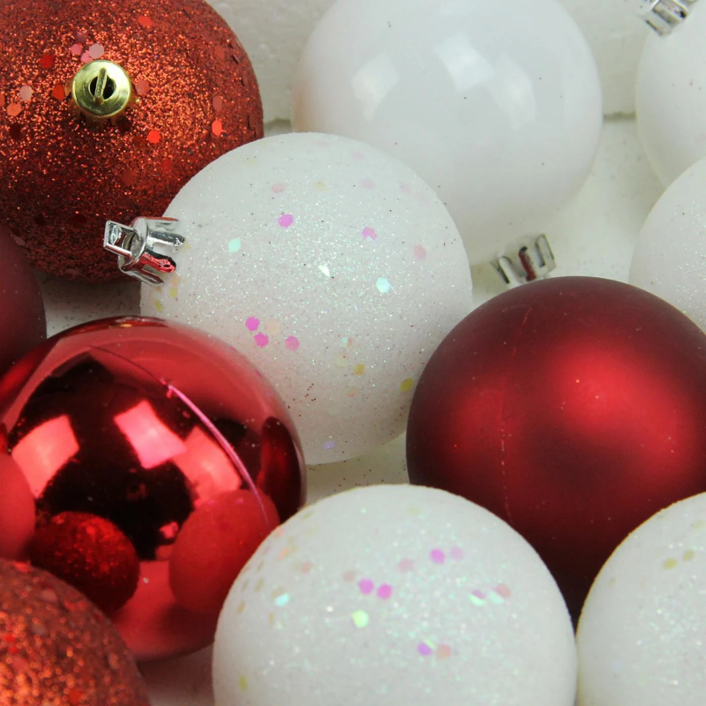 Cheapest 🛒 White Ornaments Northlight 24 Piece Shatterproof 4 Finish Christmas Ball Ornaments 🎁 4 Cheapest 🛒 White Ornaments Northlight 24 Piece Shatterproof 4 Finish Christmas Ball Ornaments 🎁 - Image 2