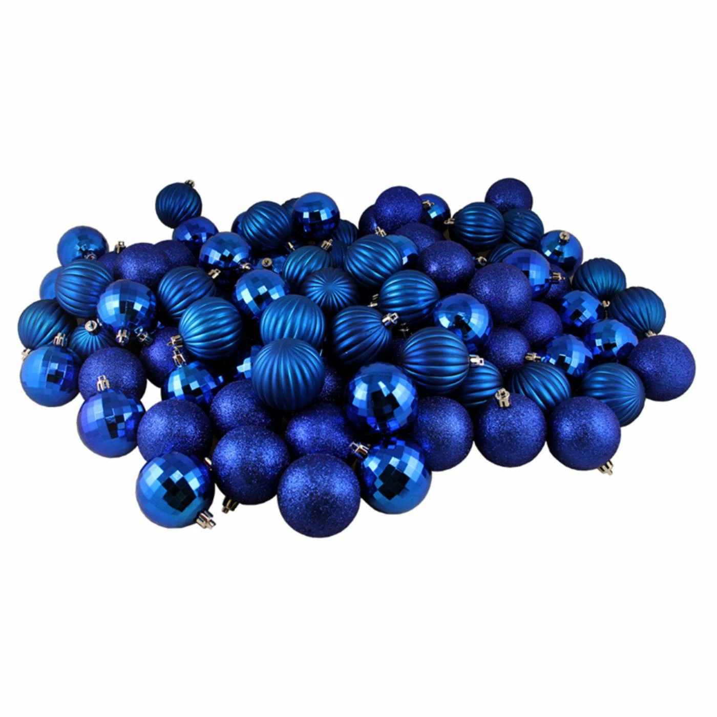 Brand new 😀 Blue Ornaments Northlight 100 Piece Shatterproof 3 Finish Christmas Ball Ornament Set 🔔 4 Brand new 😀 Blue Ornaments Northlight 100 Piece Shatterproof 3 Finish Christmas Ball Ornament Set 🔔 - Image 2