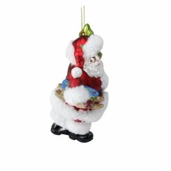 Flash Sale ✨ Multicolored Ornaments Northlight 6 In. Festive Fur And Glitter Santa Claus 😍 Christmas Ornament ⌛ -Jolly Ornaments Shop inuseGORD4132