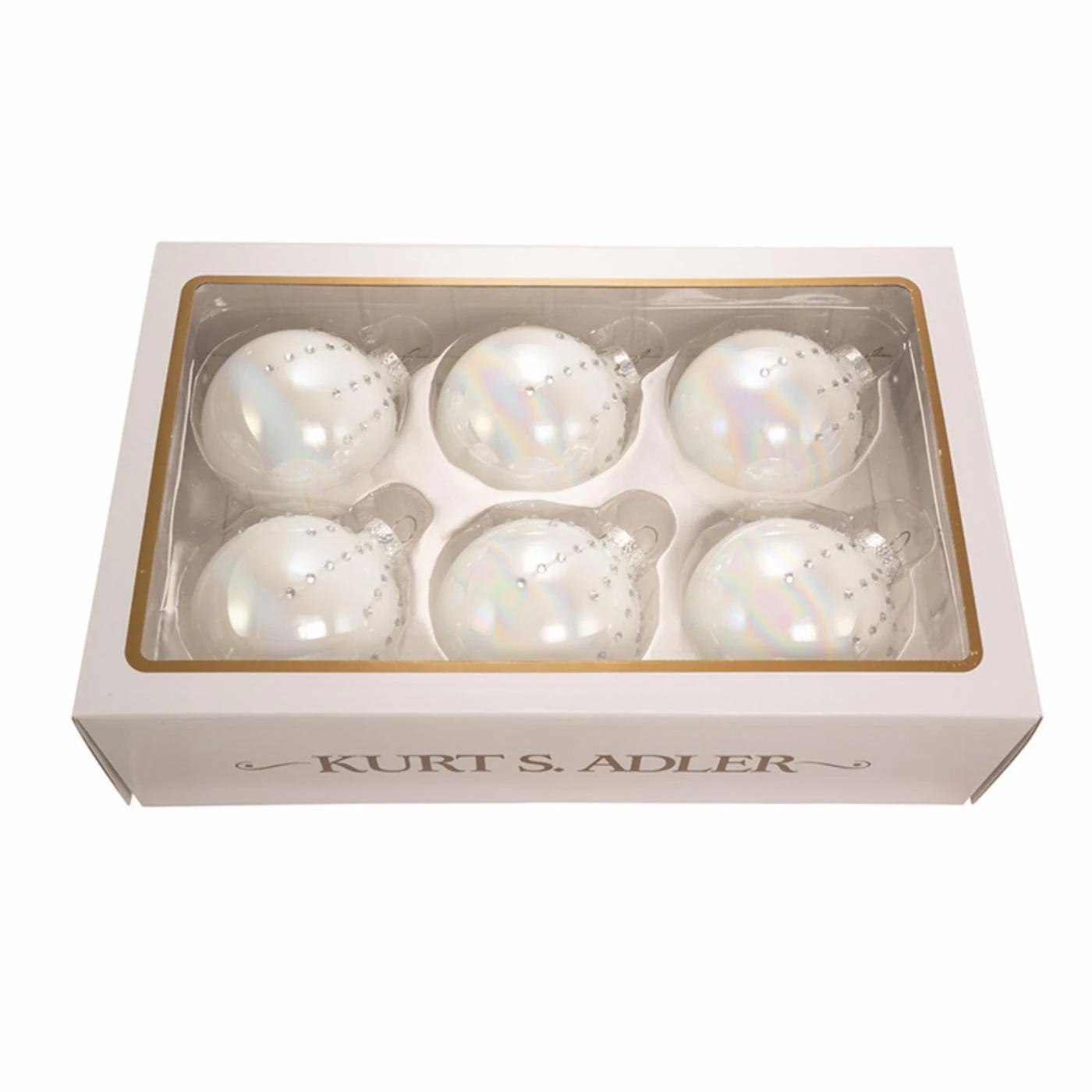 Best Pirce ⌛ White Ornaments Kurt S. Adler Pearl White Ball Ornaments - Set Of 6 ✨ 4 Best Pirce ⌛ White Ornaments Kurt S. Adler Pearl White Ball Ornaments - Set Of 6 ✨ - Image 2