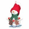 Promo ⌛ Alexander Taron Green Ornaments Christian Ulbricht Snowman With Gingerbread Cookies Ornament ⌛ -Jolly Ornaments Shop masterATI1235
