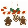 Coupon ❤️ Alexander Taron Green Ornaments Christian Ulbricht ⌛ Candy Cane With Hanging Gingerbread Cookies Ornament ⭐ -Jolly Ornaments Shop masterATI1248
