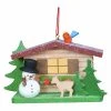 Deals 🧨 Alexander Taron Green Ornaments Christian Ulbricht Cottage With Snowman And Deer Ornament ✔️ -Jolly Ornaments Shop masterATI1303
