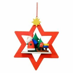 Wholesale ✨ Alexander Taron Yellow Ornaments Christian Ulbricht Santa With Sled In Red Star Ornament ⌛
