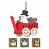 Outlet ⌛ White Ornaments Christian Ulbricht 2.25 In. Assorted Haywagon Ornaments - Set Of 6 🌟 -Jolly Ornaments Shop masterATI1493
