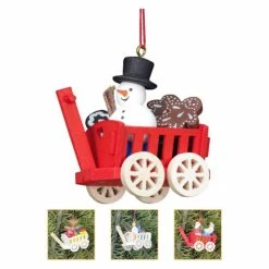Outlet ⌛ White Ornaments Christian Ulbricht 2.25 In. Assorted Haywagon Ornaments - Set Of 6 🌟