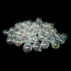 Outlet 👍 Colorful Ornaments Northlight Clear Iridescent Shatterproof 🧨 Christmas Ball Ornament - Set Of 60 ❤️