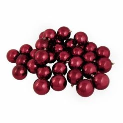 Cheap 🛒 Burgundy Ornaments Northlight Shatterproof UV Resistant Christmas Ball - Set Of 12 🧨