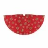 Outlet 🧨 Christmas Tree Skirts & Collars Northlight 20 In. Decorative Metallic Snowflake Mini ❄ Christmas Tree Skirt 🧨