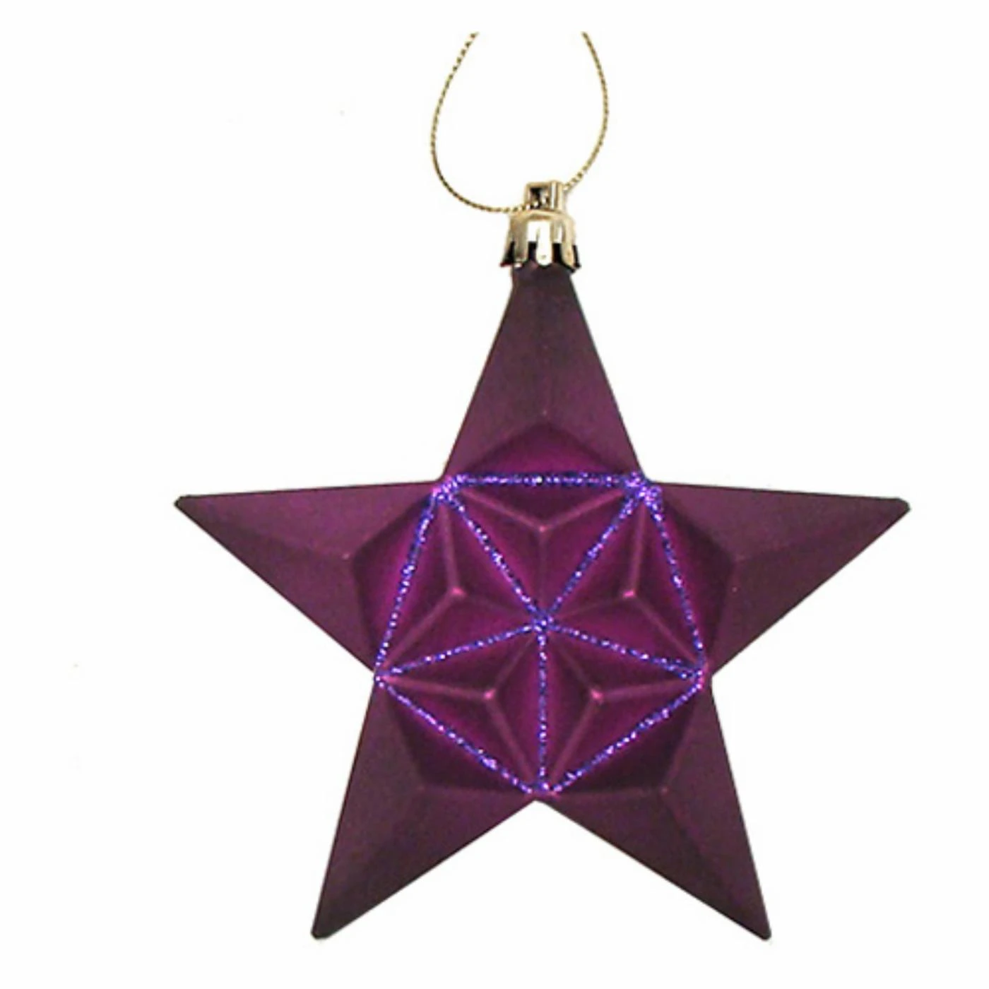 Wholesale ⌛ Purple Ornaments DAK 5 In. Matte Purple Glittered Star Shatterproof Ornaments - Set Of 12 ✨ 3 Wholesale ⌛ Purple Ornaments DAK 5 In. Matte Purple Glittered Star Shatterproof Ornaments - Set Of 12 ✨