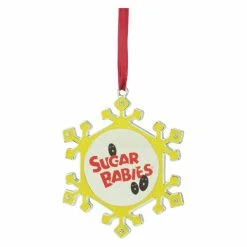Wholesale 💯 Yellow Ornaments Northlight Snowflake Sugar Babies ✔️ Christmas Ornament With European Crystals ❤️