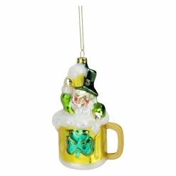 Buy โ๏ธ Yellow Ornaments Northlight Luck Of The Irish Leprechaun And Gold Beer Mug Christmas Ornament ๐