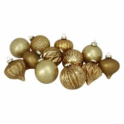 Coupon ✔️ Green Ornaments Northlight Assorted Distressed Finish Glass 😉 Christmas Ornament - Set Of 12 👏