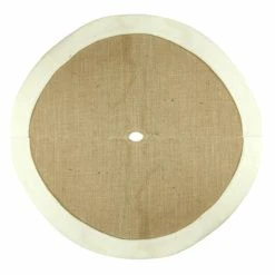 Flash Sale 🔥 Christmas Tree Skirts & Collars Northlight 20 In. Burlap With Fleece Border Mini Christmas Tree Skirt 🔥