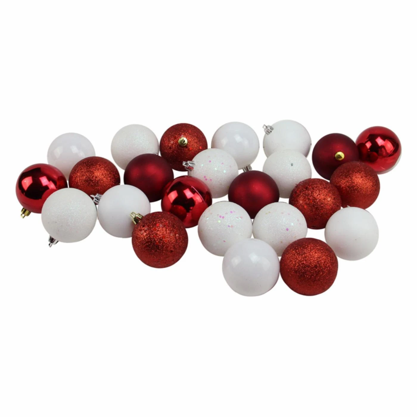 Cheapest 🛒 White Ornaments Northlight 24 Piece Shatterproof 4 Finish Christmas Ball Ornaments 🎁 3 Cheapest 🛒 White Ornaments Northlight 24 Piece Shatterproof 4 Finish Christmas Ball Ornaments 🎁