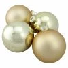 Cheap ❤️ Yellow Ornaments Northlight Shiny And Matte Glass Ball 🤩 Christmas Ornaments - Set Of 4 ⌛
