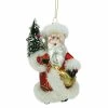 Flash Sale 😉 White Ornaments Northlight 5.5 In. Old World Santa With 🥰 Christmas Tree Glass Ornament ⭐ -Jolly Ornaments Shop masterGORD3526
