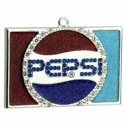 Budget ⌛ Multicolored Ornaments Northlight 3 In. Decorative Silver Plated Pepsi Globe Logo 🛒 Christmas Ornament ⭐