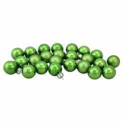 Cheap 🔥 Green Ornaments Northlight 24 Piece 1 In. Shiny And Matte Mini Ball Ornament Set 🧨