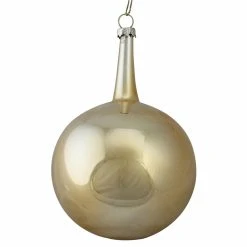 Deals 🛒 Yellow Ornaments Northlight Gilded Christmas Glass Ball Christmas Ornament ⭐