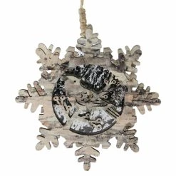 Best reviews of ✔️ Silver Ornaments Northlight Natures Luxury Pre-Lit Snowflake With Bird ❄ Christmas Ornament ⌛