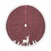 Buy 🎉 Christmas Tree Skirts & Collars Dyno 48 In. Plaid Applique Deer ❄ Christmas Tree Skirt 😀 -Jolly Ornaments Shop masterGORD4398