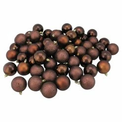 Buy 🔔 Pink Ornaments Northlight Shatterproof 4 Finish ❄ Christmas Ball Ornaments - Set Of 60 🎁