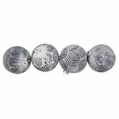 Best reviews of ❤️ Metallic Ornaments Northlight 4 In. Antique Glass Ball Christmas Ornament - Set Of 4 🎉