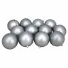 Discount 😀 Metallic Ornaments Northlight 4 In. Shatterproof Matte Ball Ornament - Set Of 12 🧨 -Jolly Ornaments Shop masterGORD4736