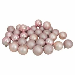 Brand new ✨ Pink Ornaments Northlight 32 Piece 3.25 In. Shatterproof 4 Finish Ball Ornament Set 👍