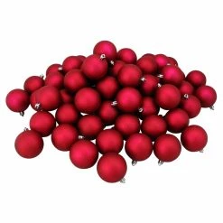 Promo ⭐ Pink Ornaments Northlight 2.5 In. Shatterproof Matte Ball Ornament - Set Of 60 💯